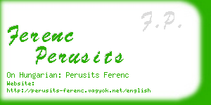 ferenc perusits business card